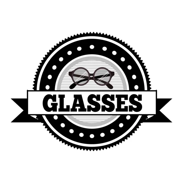 Kinds and styles of glasses design — Stock Vector