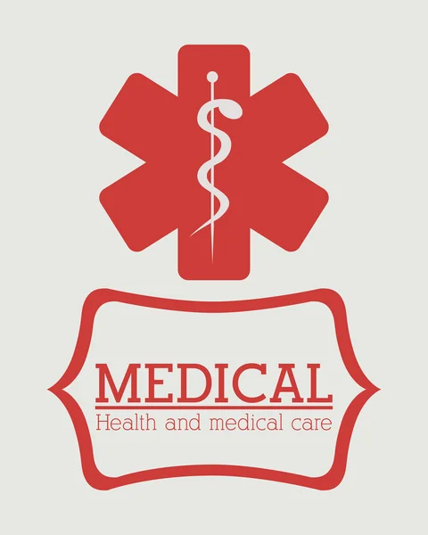 Diseño de atención médica — Vector de stock