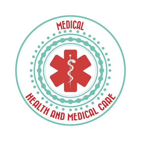 Diseño de atención médica — Vector de stock