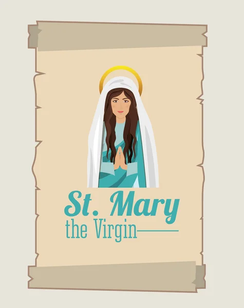 St mary das jungfräuliche Design — Stockvektor