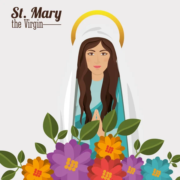 St mary незаймана дизайн — стоковий вектор