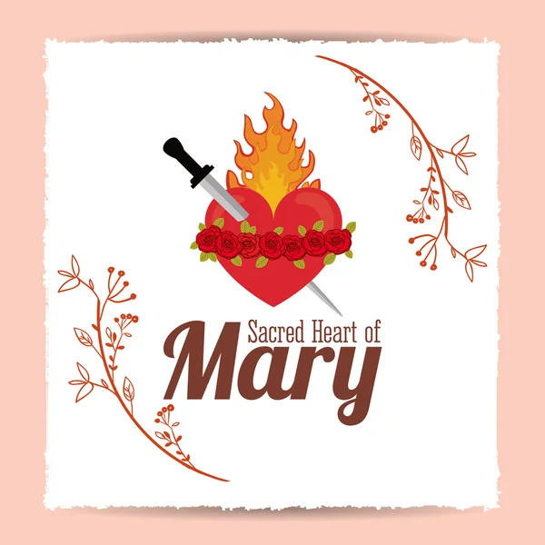 St mary незаймана дизайн — стоковий вектор