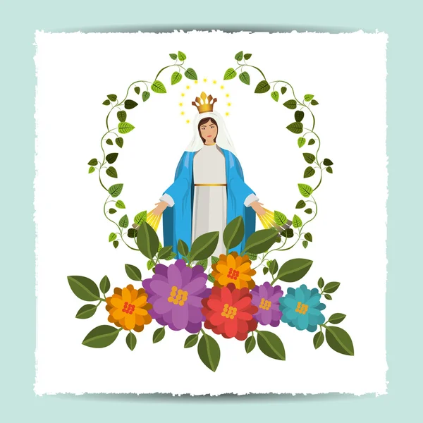 St mary a szűz design — Stock Vector