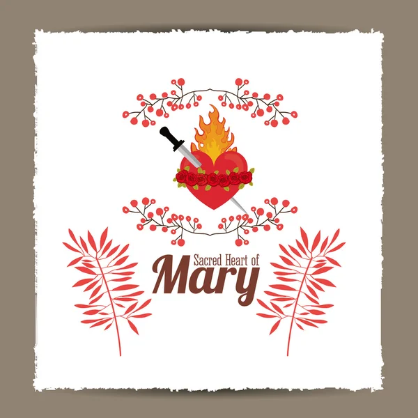 St mary designul virgin — Vector de stoc