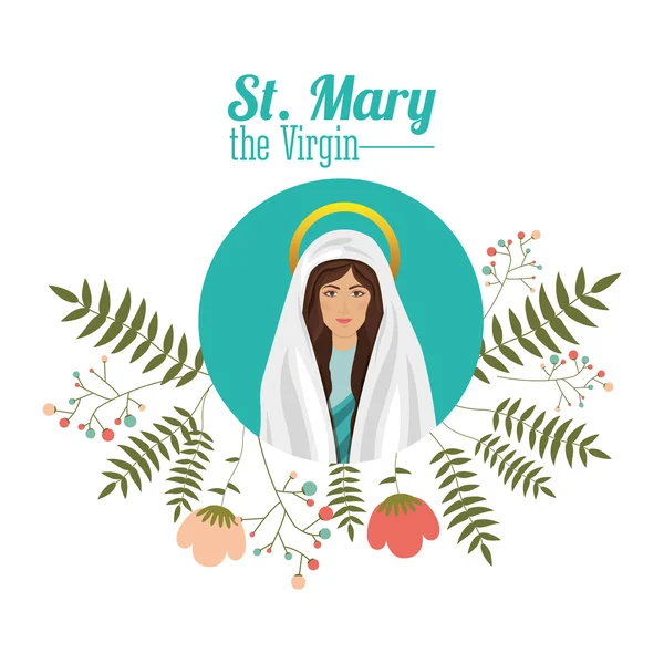 St mary designul virgin — Vector de stoc