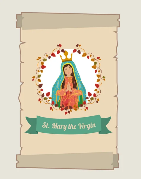 St Mary el diseño virgen — Vector de stock