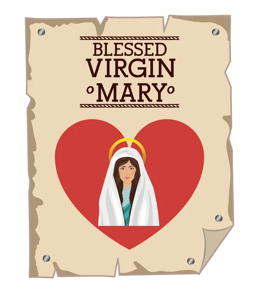St mary virgin design — Stock vektor