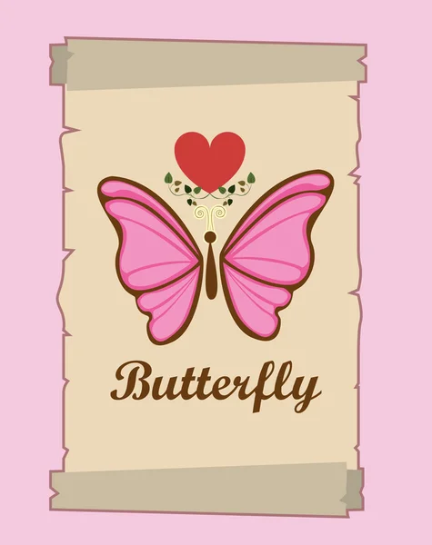 美丽的蝴蝶设计 — 图库矢量图片