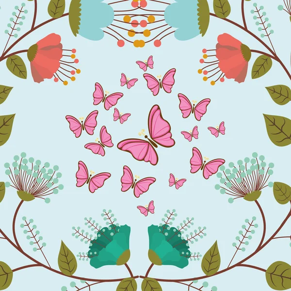 Beautiful butterflies design — Stock Vector