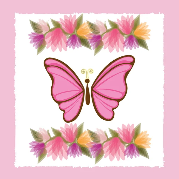 Belle conception de papillons — Image vectorielle