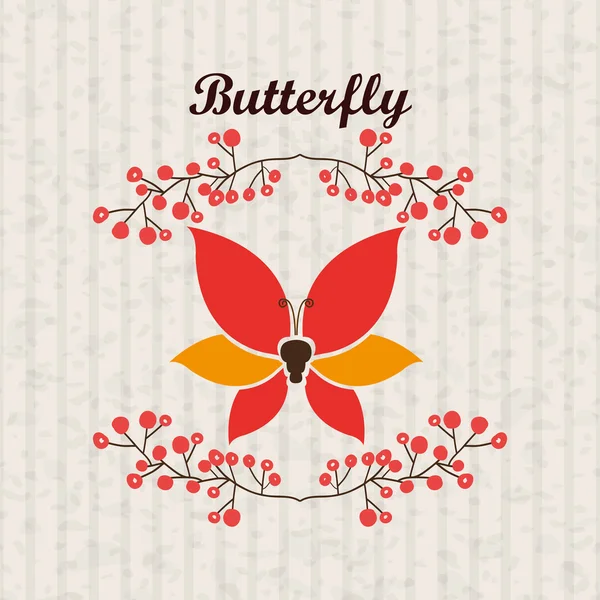 Beautiful butterflies design — Stock Vector