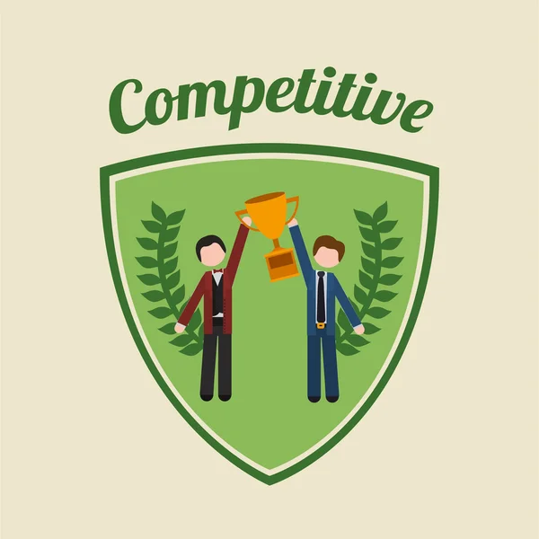 Competitieve geest ontwerp — Stockvector