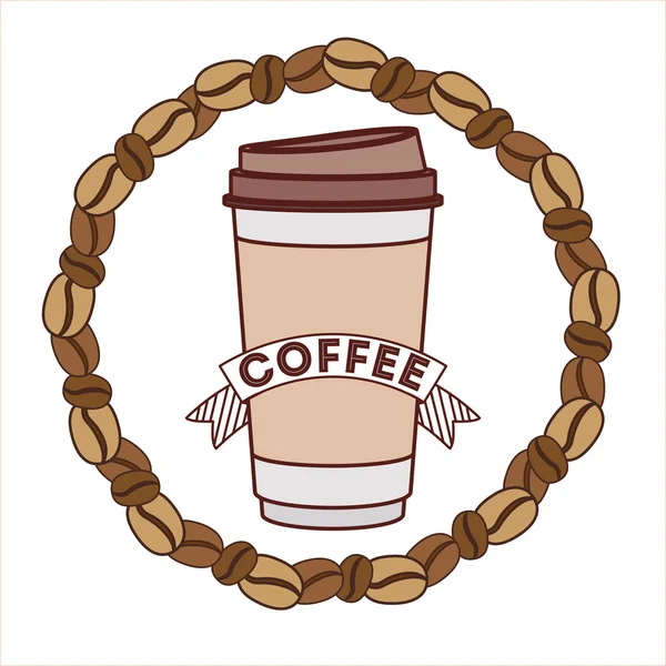 Délicieux design de café — Image vectorielle