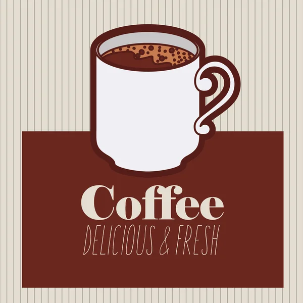 Delicioso diseño de café — Vector de stock