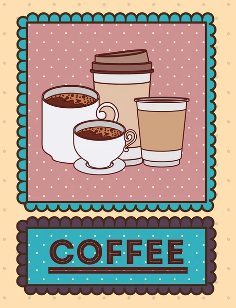 Delicious coffee design — Stock Vector