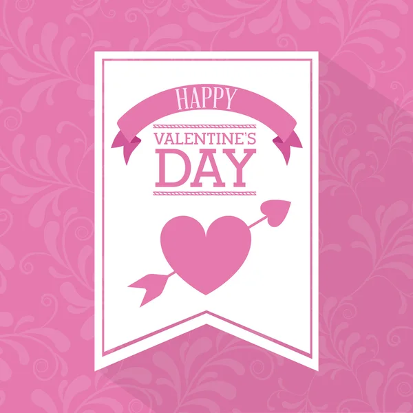 Happy valentines day design — Stock Vector