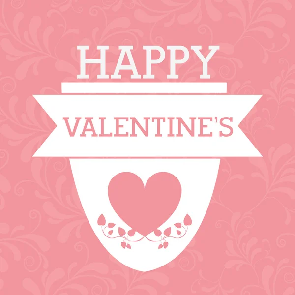 Felice giorno di San Valentino design — Vettoriale Stock