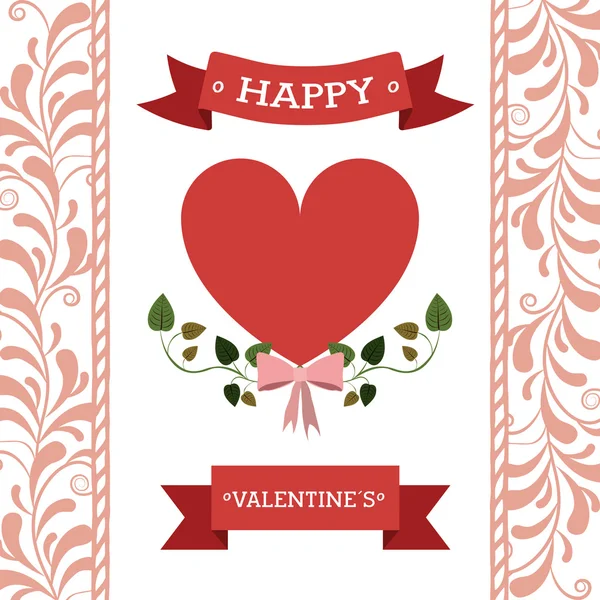 Joyeux jour de la Saint Valentin design — Image vectorielle