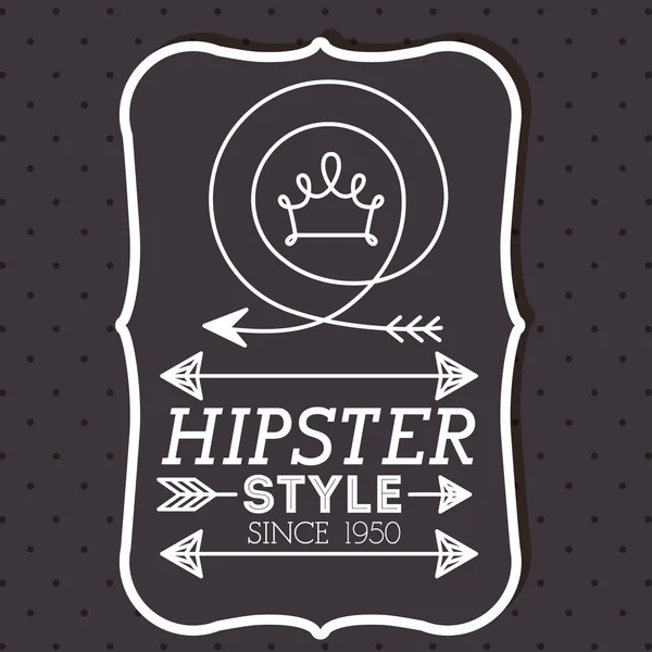 Hipster style design — Stock Vector