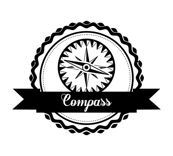 Kompass emblem design — Stock vektor