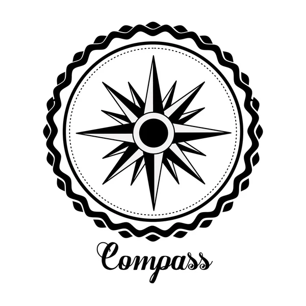 Kompas embleem ontwerp — Stockvector