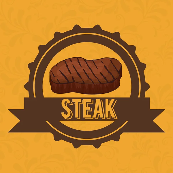 Steak house design — Stockový vektor