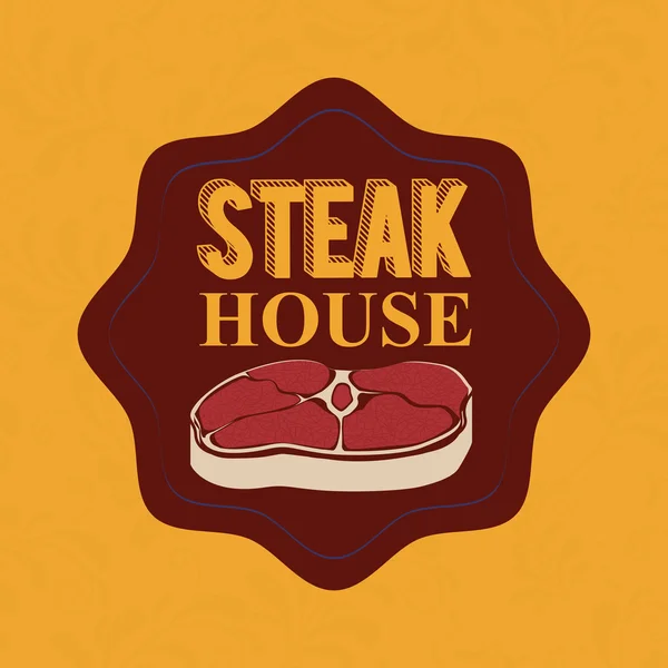 Steakhaus-Design — Stockvektor