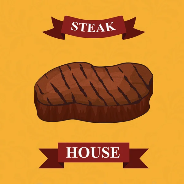 Steak house design — Stockový vektor