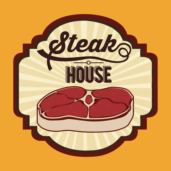 Steakhaus-Design — Stockvektor