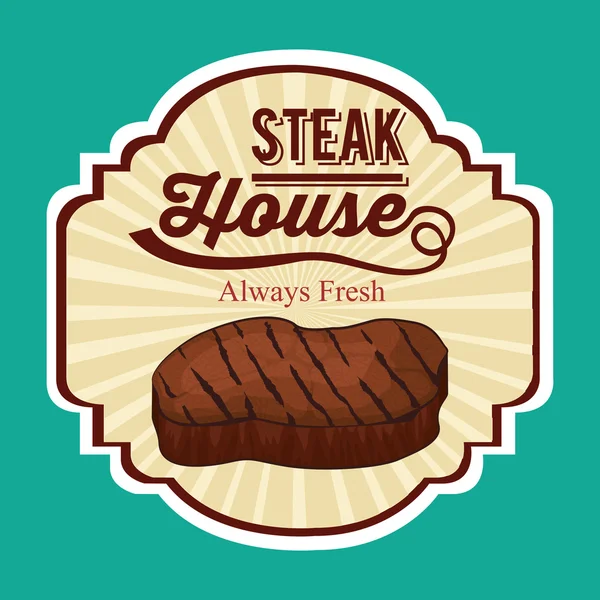 Steak house design — Stockový vektor