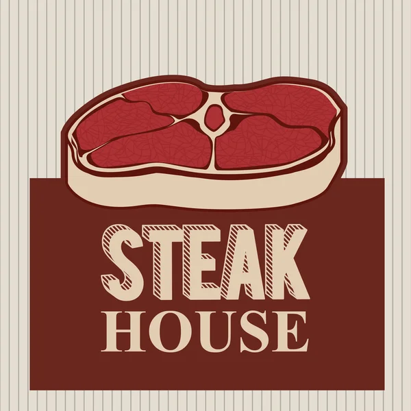 Steakhaus-Design — Stockvektor