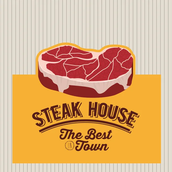 Steakhaus-Design — Stockvektor
