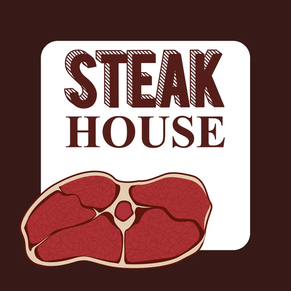 Steak house design — Stockový vektor