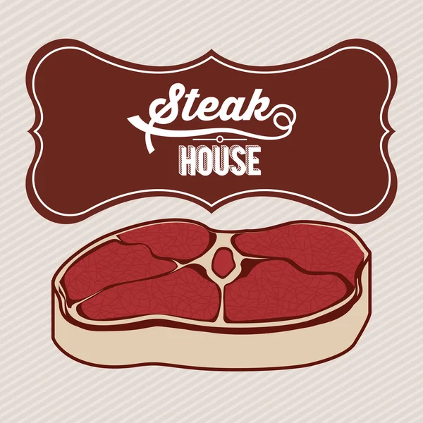 Steakhaus-Design — Stockvektor