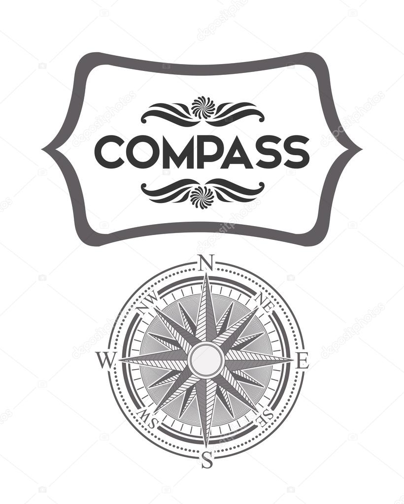 compass emblem design