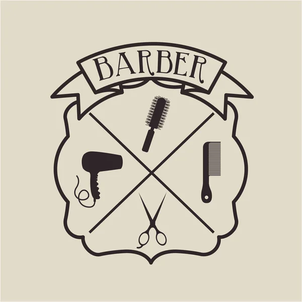 Barber shop design — Stockový vektor