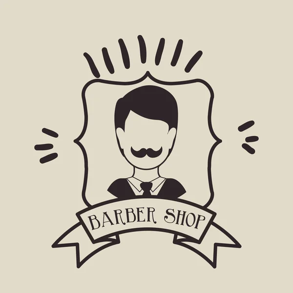 Barbería diseño — Vector de stock