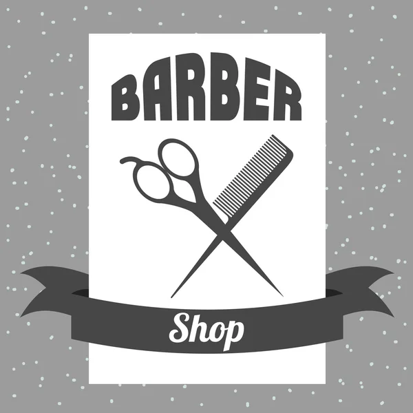 Barbería diseño — Vector de stock