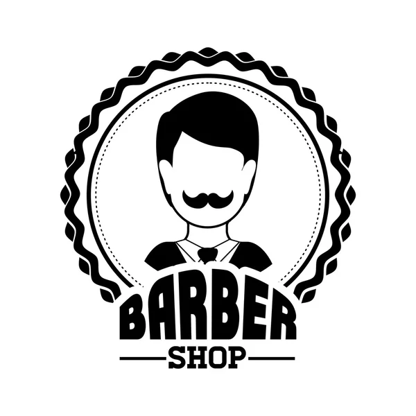 Design negozio di barbiere — Vettoriale Stock