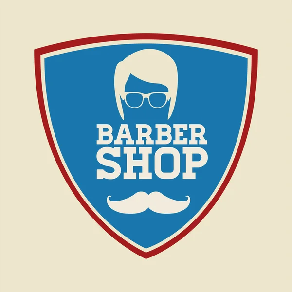 Barber shop design — Stock Vector
