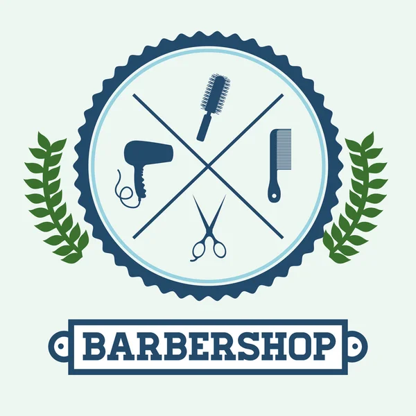 Barber shop design — Stock vektor