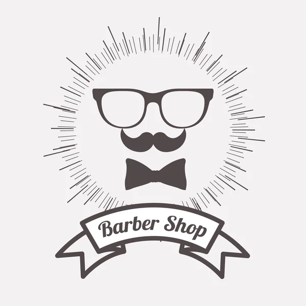 Barber shop design — Stock Vector