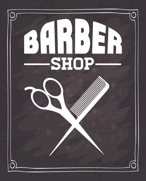 Barber shop design — Stock vektor