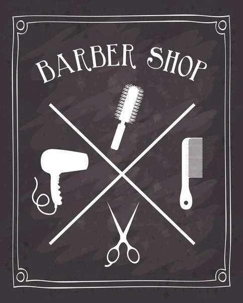 Barbería diseño — Archivo Imágenes Vectoriales