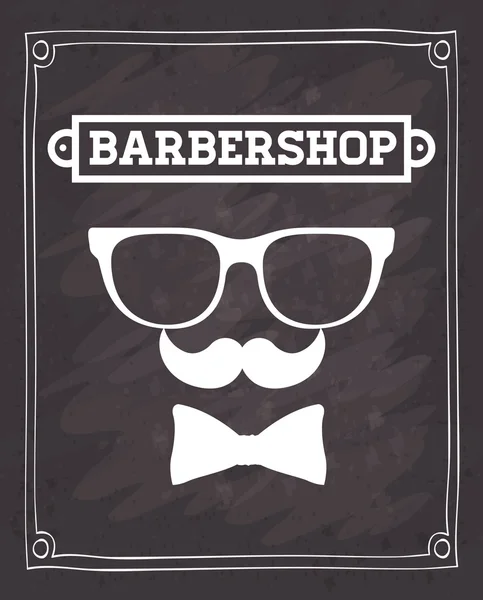 Barber shop design — Stock Vector