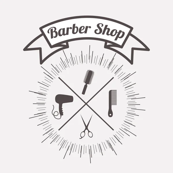 Barber shop design — Stock Vector