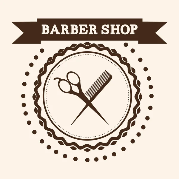 Design de barbearia — Vetor de Stock