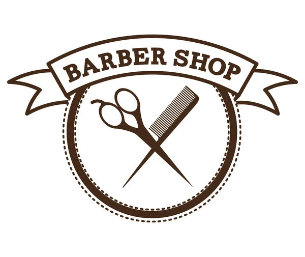 Barbería diseño — Vector de stock