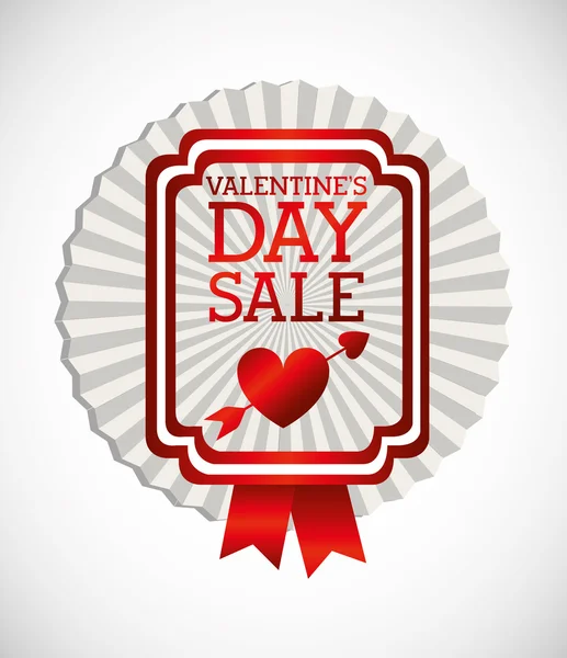 Día de San Valentín venta diseño — Vector de stock