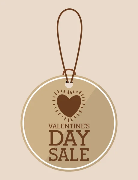 Día de San Valentín venta diseño — Vector de stock